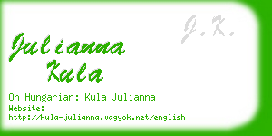 julianna kula business card